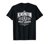 Kensington West London England Est. 1086 Impression Blanche T-Shirt