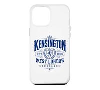 Kensington West London England Est. 1086 Impression Bleue Coque pour iPhone 12 Pro Max