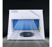 KenSyuInt Accessoire de cabine d'aérographe professionnel - Système d'aspiration avec éclairage LED - Portable - Cabine de pulvérisation - 25 W