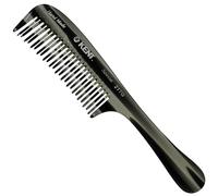 Kent 21T Peigne démêlant à dents larges - Fait à la main pour cheveux longs, épais, bouclés et ondulés - Peigne démêlant pour cheveux secs et humides - Peigne à râteau coupé en cellulose et poli à la