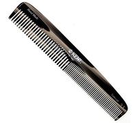 Kent 9T Graphite Peigne démêlant à dents fines et larges - Grand peigne à cheveux mouillés et durables pour homme fabriqué en Angleterre