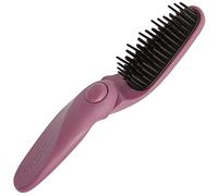 Kent KCR10 "Create" Brosse à cheveux pliable pour coiffer les cheveux courts, brosse de voyage pour femme, brosse à cheveux de voyage pour homme, brosse à cheveux antistatique - Brosse à cheveux en nylon stimulant le cuir chevelu - Violet