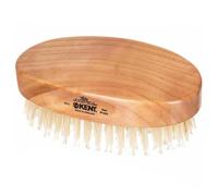 Kent MC4 Brosse ovale en bois de cerisier avec poils blancs