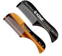 Kent Peigne de poche 81T pour barbe et moustache Taille XS pour le toilettage et le coiffage des poils du visage Coupe en acétate de cellulose polie à la main Fabriqué à la main en Angleterre