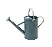 Kent & Stowe Arrosoir Vintage de 4,5 litres Gris Pierre - Verseuse en Acier galvanisé pour l'arrosage Quotidien - Pichet de Style Anglais Classique avec 2 poignées
