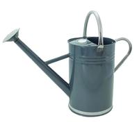 Kent & Stowe Arrosoir Vintage de 9 litres Gris Pierre - Verseuse en Acier galvanisé pour l'arrosage Quotidien - Pichet de Style Anglais Classique avec 2 poignées