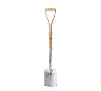 Kent & Stowe Garden Life Bêche en Acier Inoxydable légère et compacte de Style Traditionnel pour Toute l'année en Acier Inoxydable et Bois de frêne
