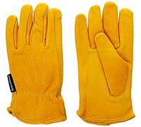 Kent & Stowe Kent and Stowe Lot de 2 gants de jardinage en cuir de luxe pour homme Taille L Jaune