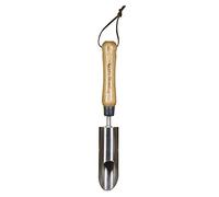 Kent & Stowe plantoir à bulbes - Outil pour planter les oignons en acier inoxydable, plantoir à main avec manche en frêne, longueur : 30 cm