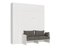 Kentaro Sofà Lit escamotable vertical 160 cm avec colonne et éléments hauts - ALESSIA 20