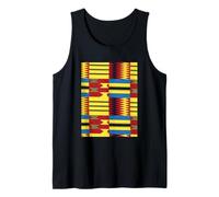 Kente Motif Africain Ethnique coloré Pagne Ghana Débardeur