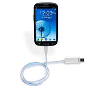 Kentron KELIGHTMICROUSB - Câble USB (Micro-USB A, USB A, Mâle/Mâle) Gris