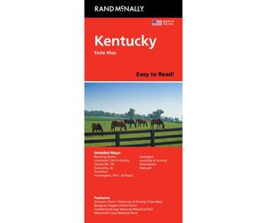 Kentucky, carte facile à lire | Rand McNally