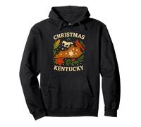 Kentucky Chemise de Vacances Cardinal Cheval Étoile Houx Maïs Carte Sweat à Capuche
