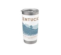 Kentucky Collines Calmes et Silence de Bourbon - Art Vintage Gobelet isotherme en acier inoxydable double paroi