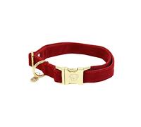 Kentucky Dogwear - Collier pour Chien en Velours côtelé - Rouge - Taille L - 42-68cm