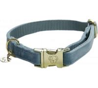 Kentucky Dogwear Collier pour Chien 'Velvet" bleu clair - M (36-52 cm)