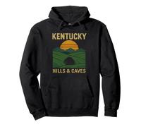 Kentucky Hills Chemise Vert Paysage Grottes Coucher de Soleil Extérieur Sweat à Capuche