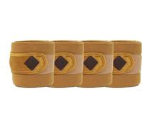 Kentucky Horsewear Bandages en polaire Velours Jaune Moutarde Complet