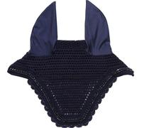 Kentucky Horsewear Bonnet anti-mouches Wellington Stone & Pearl Bonnet anti-mouches bleu foncé Full