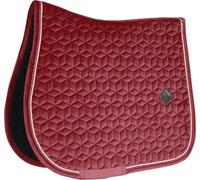 Kentucky Horsewear Chabraque de saut Velvet Chabraque en velours Tapis de selle Bordeaux Cob