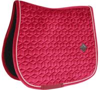 Kentucky Horsewear Chabraque de saut Velvet Chabraque en velours Tapis de selle Fuchsia Full
