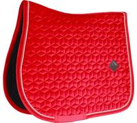 Kentucky Horsewear Chabraque de saut Velvet Chabraque en velours Tapis de selle rouge Poney