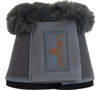 Kentucky Horsewear Cloches "Simili-Cuir" Bord en Fourrure Artificielle, Gris - M