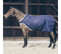 Kentucky Horsewear Couverture de marcheur imperméable avec fourrure de lapin artificielle, Taille:155, Couleur:bleu marine