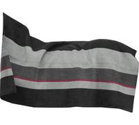 Kentucky Horsewear - Couverture Polaire Lourd - Carré Rayé - Noir/Gris - 210x200 cm