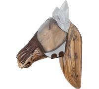 Kentucky Horsewear Masque Anti-Mouches Classic avec Oreilles et Franges Nasales - Argent - Cob