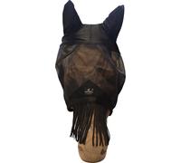 Kentucky Horsewear Masque Anti-Mouches Classic avec Oreilles et Franges Nasales, Noires - Cob