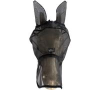 Kentucky Horsewear Masque Anti-Mouches Classic avec Oreilles et Nez, Noir - Full/WB