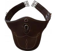 Kentucky Horsewear Sangle à crampons Sangle de selle avec protection pour crampons Marron