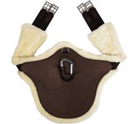 Kentucky Horsewear Sangle Bavette Anatomique en Fausse Fourrure, Brun - 120 cm