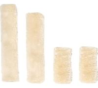 Kentucky Horsewear Set de licols en peau d'agneau 4 pièces Set de peaux d'agneau naturel