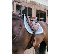 Kentucky Horsewear - Tapis de selle avec corde tressée - Tapis de selle - Saut - bleu clair