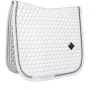 Kentucky Horsewear Tapis de Selle de Dressage Glitter Band - Blanc/Argent