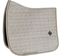 Kentucky Horsewear Tapis de Selle de Dressage "Pied-de-Poule" - beige