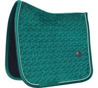 Kentucky Horsewear Tapis de Selle de Dressage "Velvet" - vert foncé