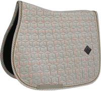Kentucky Horsewear Tapis de Selle d'Obstacle "Pied-de-Poule" - beige
