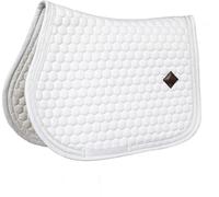 Kentucky Horsewear Tapis de Selle pour Saut, Glitter Band - Blanc