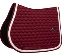Kentucky Horsewear - Tapis de selle - Tapis avec Cordon Tressé - Saut - bordeaux