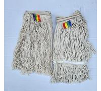 Kentucky Lot de 2 têtes de serpillère en coton épais et absorbant pour un usage industriel intensif 450 g (4 pièces de rechange uniquement)