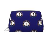 Kentucky State Flag Organiseur de maquillage portable pour femme, Argenté., Taille unique, Trousse de toilette