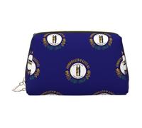 Kentucky State Flag Organiseur de maquillage portable pour femme, doré, Taille unique, Trousse de toilette