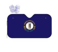 Kentucky State Flag Pare-soleil pliable pour fenêtre avant de voiture pour voitures, SUV, camions, blocage maximum des UV et garde le véhicule au frais