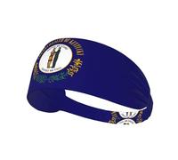 Kentucky State Flag Print Bandeau élastique ultra doux respirant Sports Running Activités de plein air