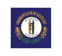 Kentucky State Flag Print Building Block Puzzle Carré Creative Building Blocks Puzzle Home Desk Decor