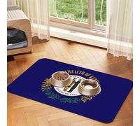 Kentucky State Flag Print Nappe en cuir absorbant pour chiens et chats, tapis d'alimentation en cuir pour chiens et chats